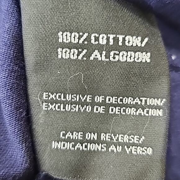 Auburn Tigers Spellout Blue & Orange Long Sleeve Football Mens Sz 3XL Tee-Shirt - Picture 5 of 11